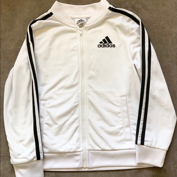 adidas Shirts & Tops Adidas White Track Jacket Poshmark